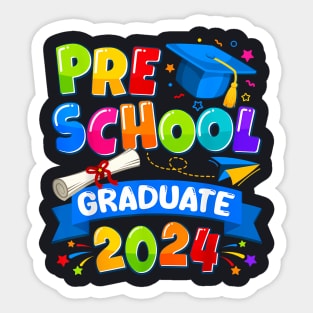 Preschool Graduation 2024 Pre-K Graduate Kids Boys Girls Sticker